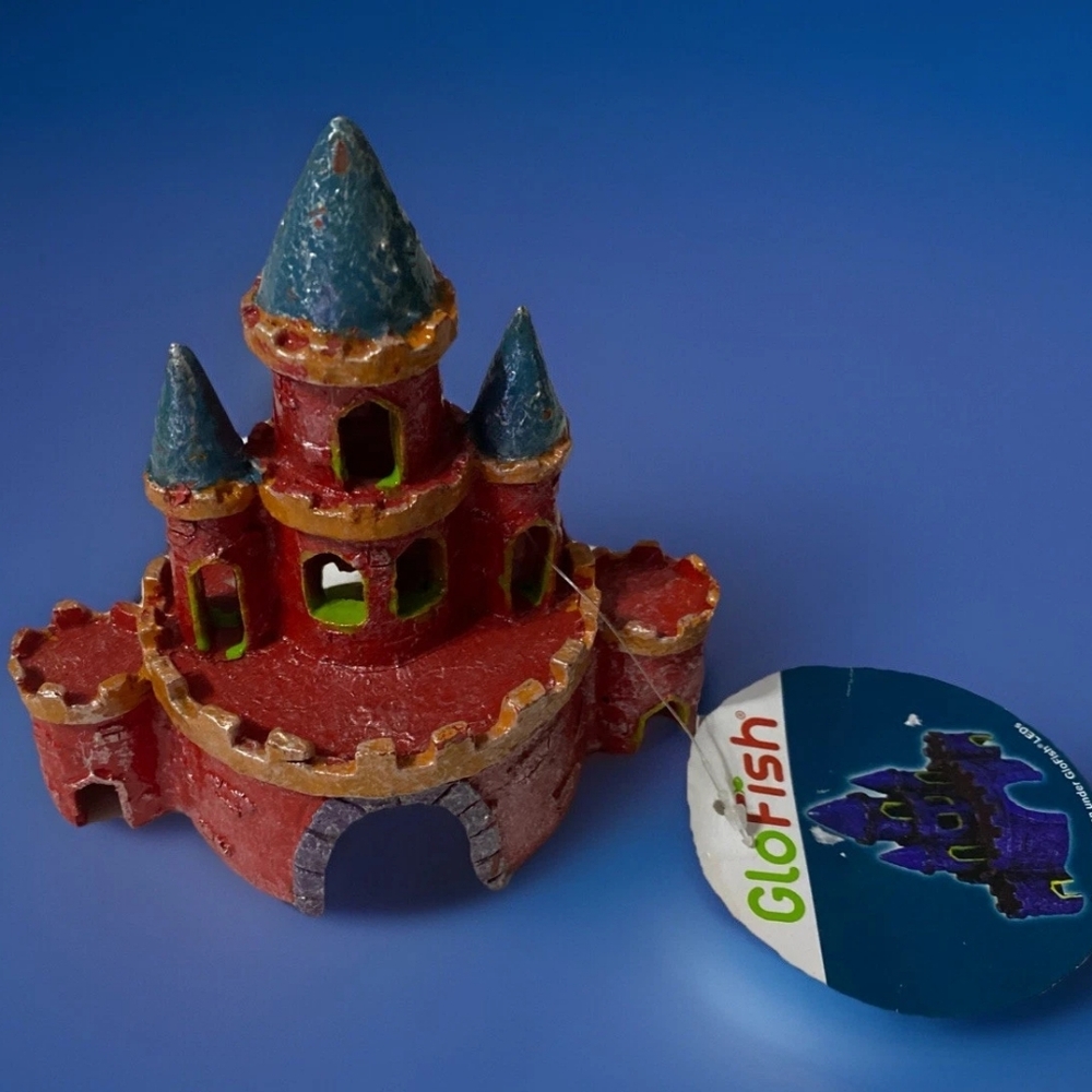 FISH TANK AQUARIUM CASTLE HOUSE GLOFISH